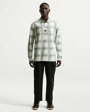 Nike Fairway Fresh Men's Dri-FIT Long-Sleeve Loose-Fit Golf Polo - Steam