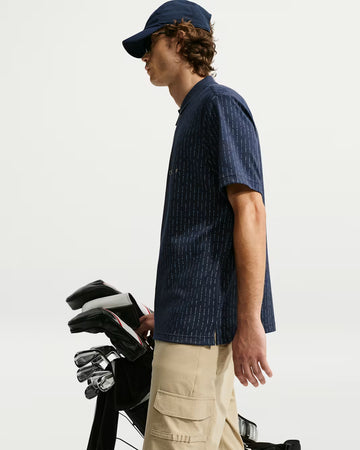 Nike Fairway Fresh Men's Dri-FIT Loose Golf Polo - College Navy/Limestone
