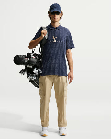 Nike Fairway Fresh Men's Dri-FIT Loose Golf Polo - College Navy/Limestone