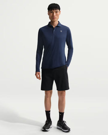 Nike Par Men's Dri-FIT Long-Sleeve Golf Polo - Navy