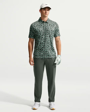 Nike Par Men's Dri-FIT Tartan Camo Print Golf Polo - Camo Green