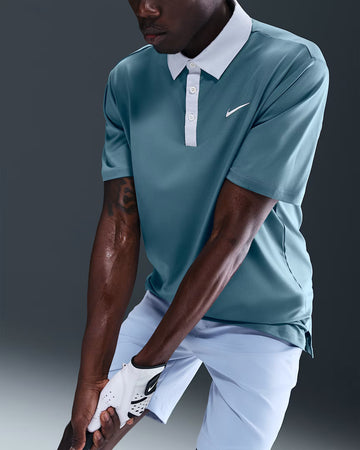 Nike Dri-FIT Tour Contrast Polo - Smokey Blue