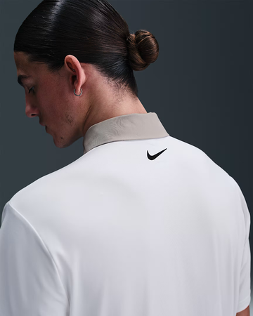 Nike Dri-FIT Tour Contrast Polo - White/College Grey