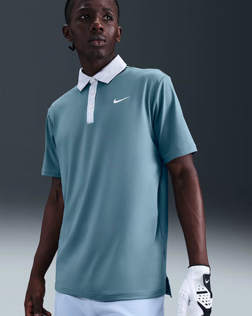 Nike Dri-FIT Tour Contrast Polo - Smokey Blue