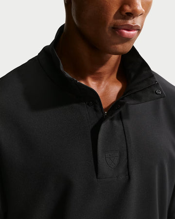 Nike Men's Dri-FIT Loose Short-Sleeve Golf Windshirt - Black