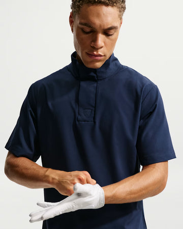 Nike Men's Dri-FIT Loose Short-Sleeve Golf Windshirt - Navy