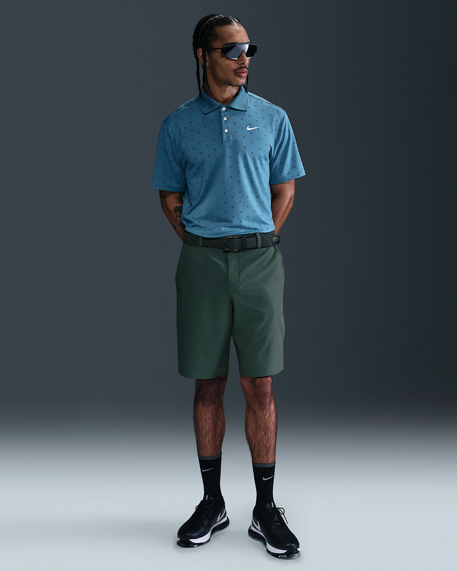 nike golf shorts green