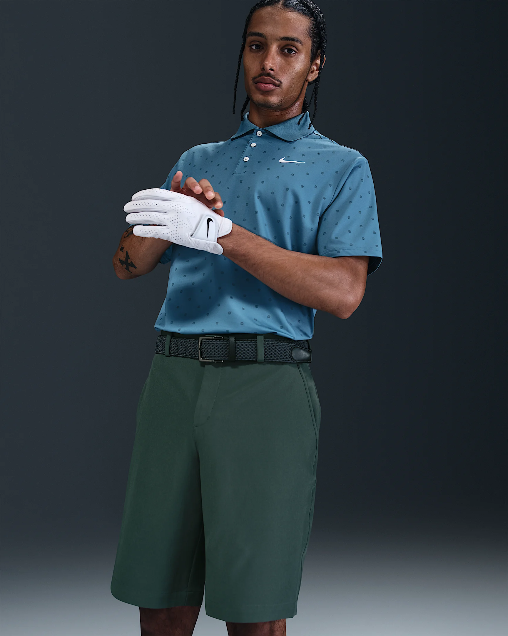 nike golf shorts green