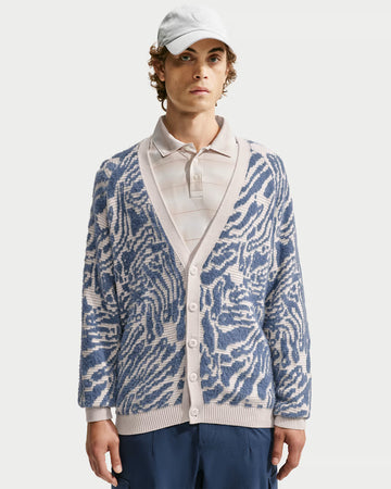 Nike Fairway Fresh Men's Camo Loose Golf Cardigan - Light Orewood Brown/Black