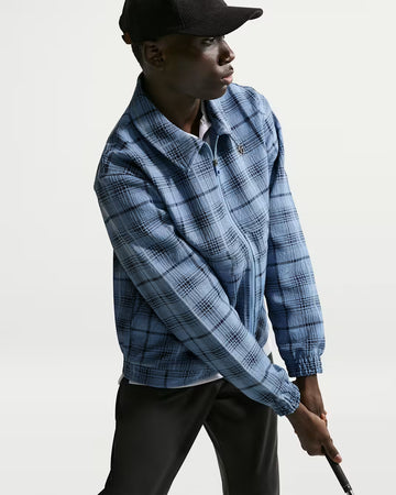 Nike Tartan Men's Loose Golf Jacket - Work Blue/Black