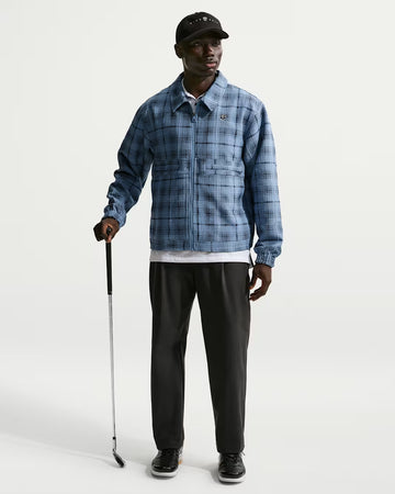 Nike Tartan Men's Loose Golf Jacket - Work Blue/Black