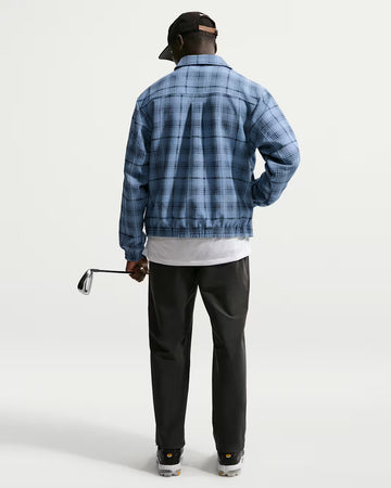 Nike Tartan Men's Loose Golf Jacket - Work Blue/Black