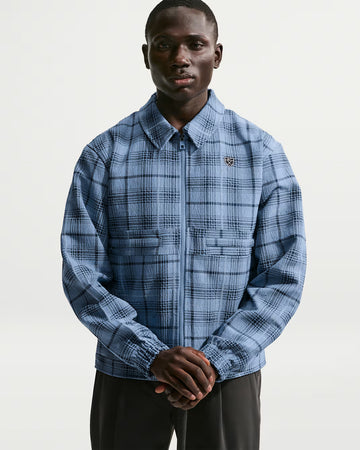 Nike Tartan Men's Loose Golf Jacket - Work Blue/Black