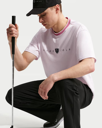 Nike Men's Loose-Fit Golf T-Shirt - Pearl Pink