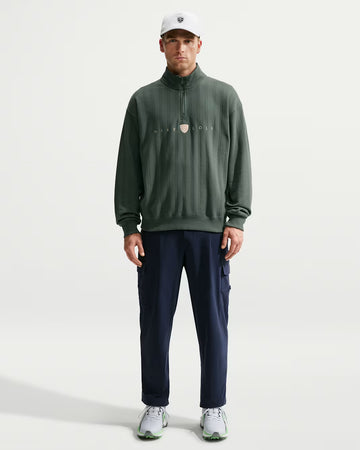 Nike Fairway Fresh Men's Therma-FIT Oversized 1/2-Zip Golf Top - Camo Green/Limestone