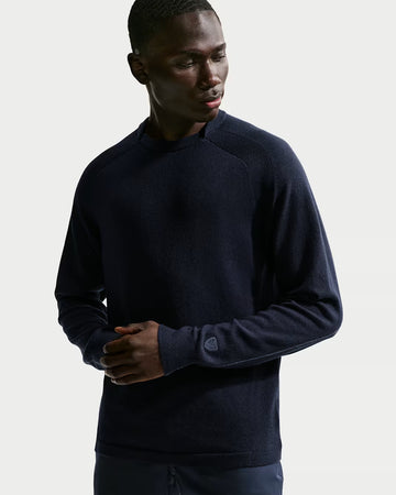Nike Tailored Performance Men's Crew-Neck Golf Top - Navy