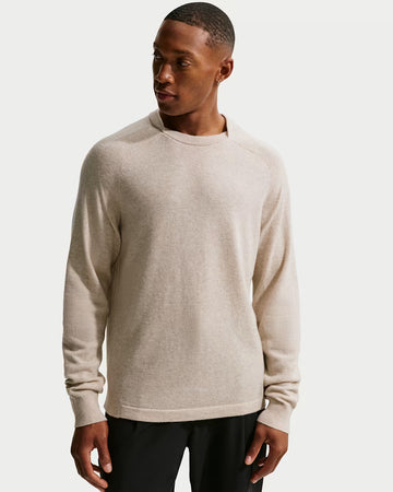Nike Tailored Performance Men's Crew-Neck - Limestone/Sail