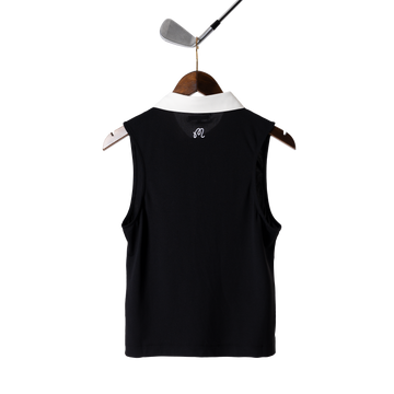 Malbon Claudia Sleeveless Polo - Black