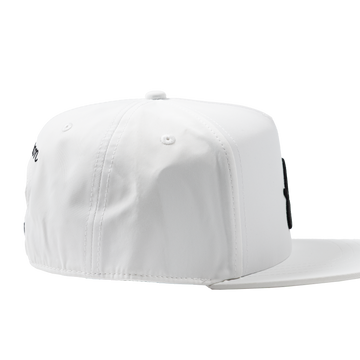 Malbon Golf Snapback Hat White