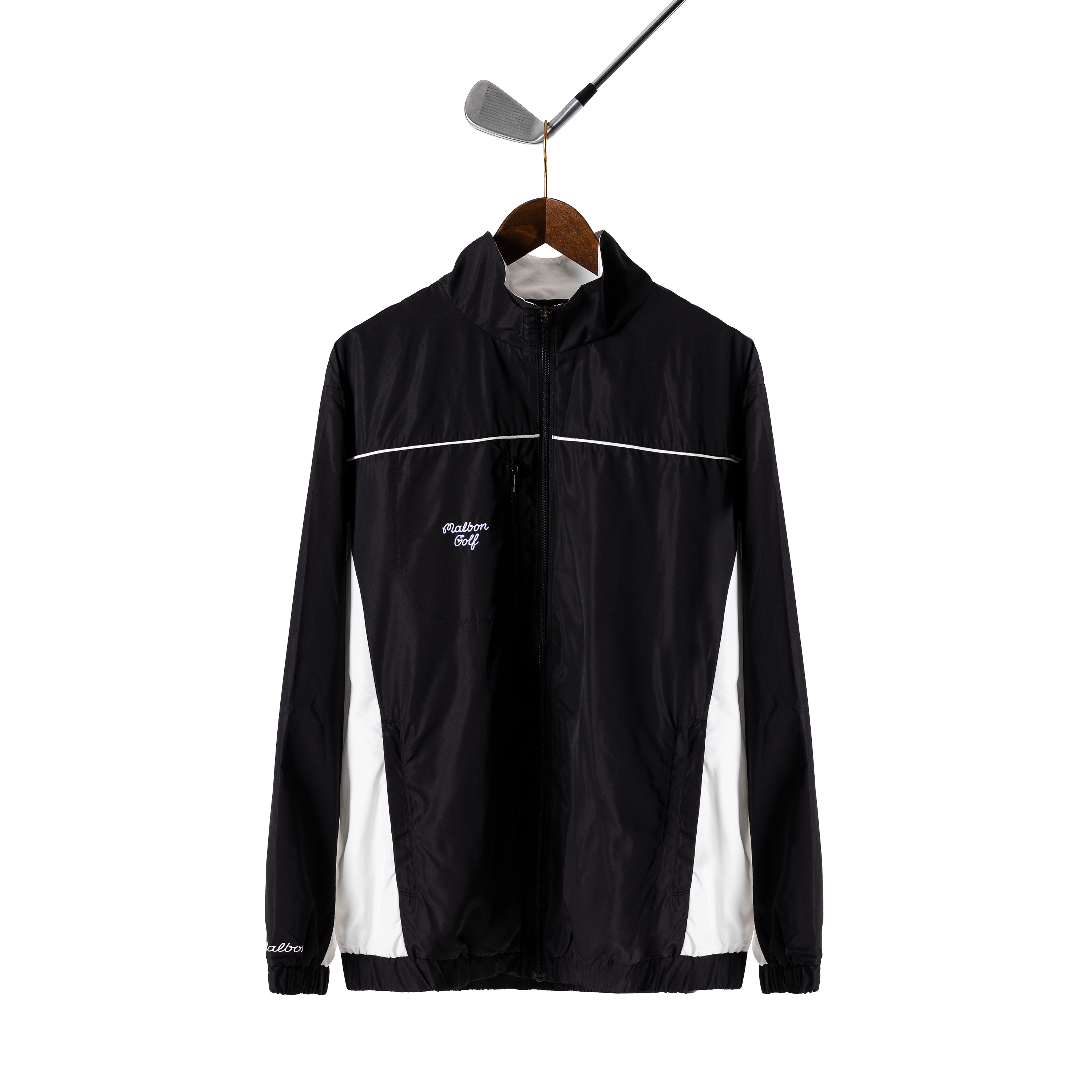 Malbon Evergreen Peninsula Shell Jacket - Black – Bisque Golf