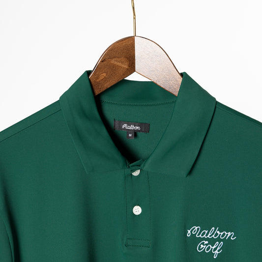 Malbon Golf Evergreen Performance Pique Polo - Green