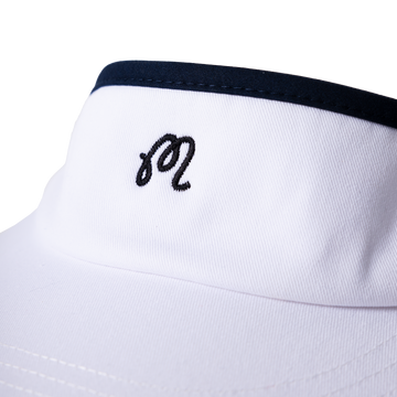 Malbon Evergreen Visor - White