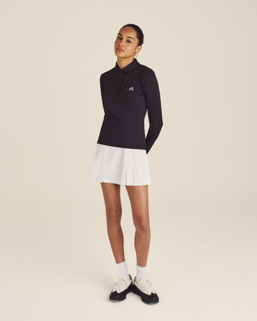 Malbon Venus Long Sleeve Polo - Black