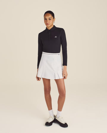 Malbon Venus Long Sleeve Polo - Black