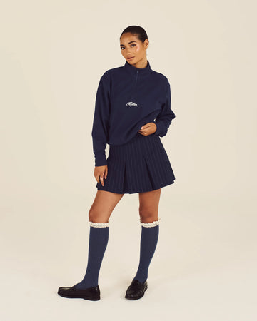 Malbon Golf Womens Cleo Sweatshirt - Navy