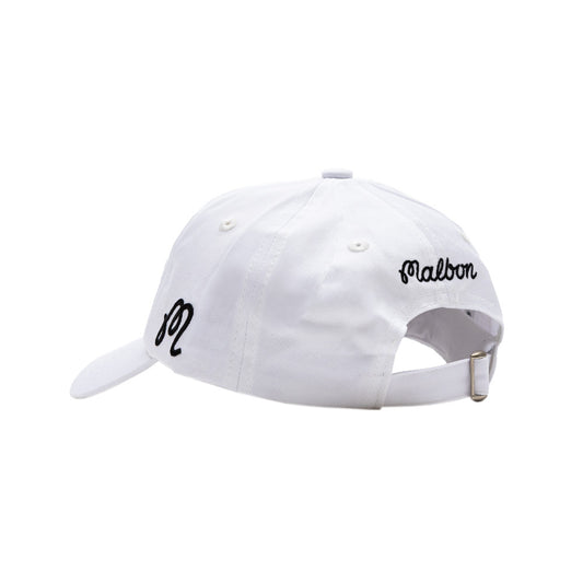 Malbon Evergreen Washed Cotton Twill Hat - White