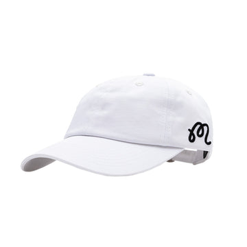 Malbon Evergreen Washed Cotton Twill Hat - White