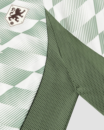 Reebok x Manors Mock Neck Polo - Legacy Green AOP