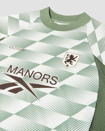 Reebok x Manors Mock Neck Polo - Legacy Green AOP