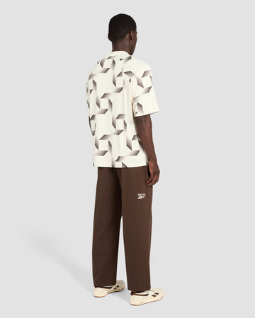 Reebok x Manors Mock Neck Polo - Pebble AOP
