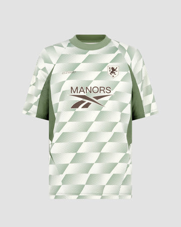Reebok x Manors Mock Neck Polo - Legacy Green AOP