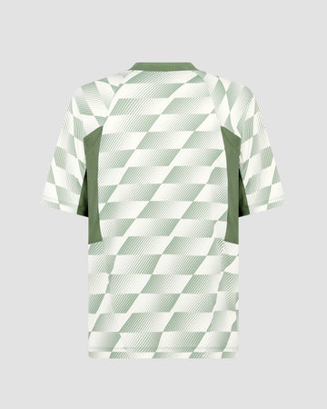 Reebok x Manors Mock Neck Polo - Legacy Green AOP