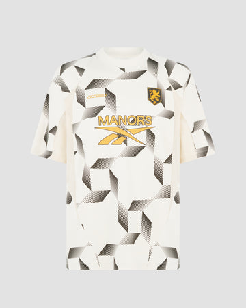 Reebok x Manors Mock Neck Polo - Pebble AOP