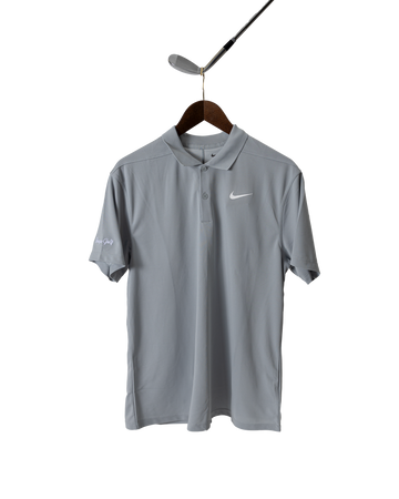 Nike Dri-FIT Victory Polo with Bisque Logo - Grey