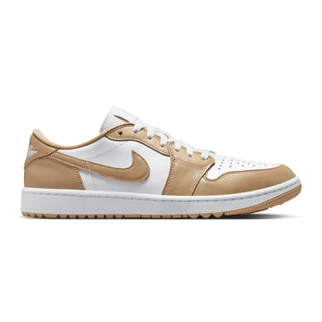 Air Jordan 1 Low G Golf Shoes - White/Linen/White