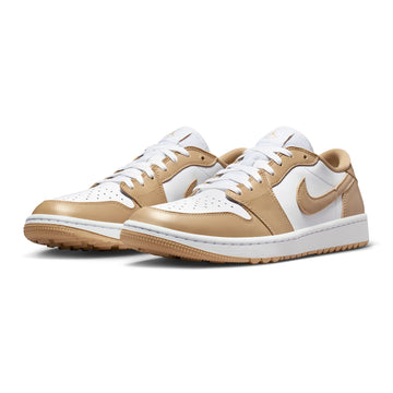 Air Jordan 1 Low G Golf Shoes - White/Linen/White – Bisque Golf Air Jordan 1 Low G Golf Shoes - White/Linen/White – Bisque Golf