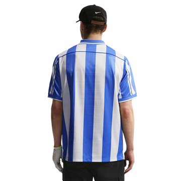 Nike Fairway Fresh Men's Dri-FIT Loose Short-Sleeve Golf Polo - Pacific Blue/White