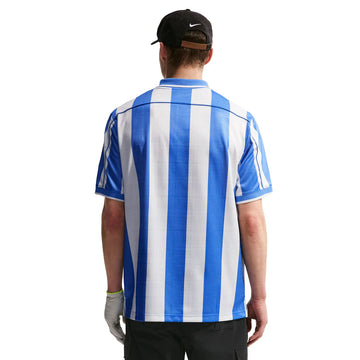 Nike Fairway Fresh Men's Dri-FIT Loose Short-Sleeve Golf Polo - Pacific Blue/White