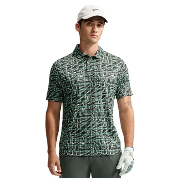 Nike Par Men's Dri-FIT Tartan Camo Print Golf Polo - Camo Green
