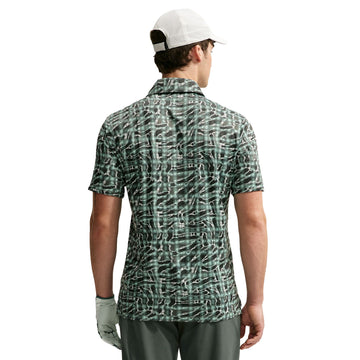 Nike Par Men's Dri-FIT Tartan Camo Print Golf Polo - Camo Green detail