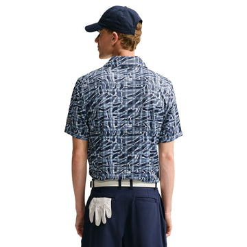 Nike Par Men's Dri-FIT Tartan Camo Print Golf Polo - Diffused Blue