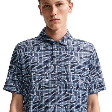 Nike Par Men's Dri-FIT Tartan Camo Print Golf Polo - Diffused Blue detail