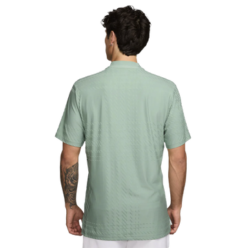 Nike Men's Dri-FIT Tartan Golf Top - Steam/Green