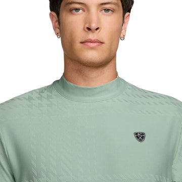 Nike Men's Dri-FIT Tartan Golf Top - Steam/Green