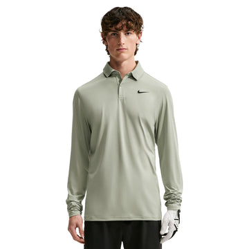 Nike Velocity Men's Dri-FIT Long-Sleeve Golf Polo - Jade Green