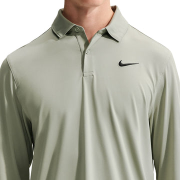Nike Velocity Men's Dri-FIT Long-Sleeve Golf Polo - Jade Green back